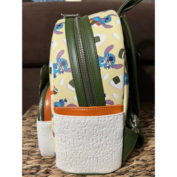 Loungefly Disney Lilo & Stitch Spam Musubi Stitch Mini Backpack Wallet - Picture 3 of 9